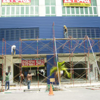 Wall Cladding Installation For Commercial Shop Lot – Peugeot Puchong